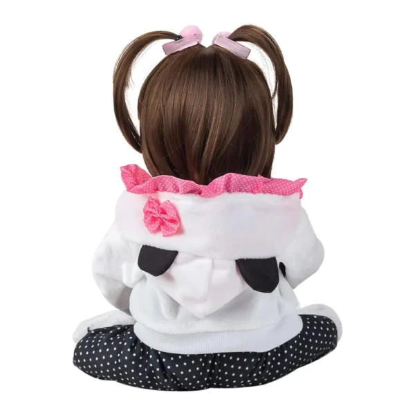 Bebê Reborn Panda Boneca Realista de Silicone Original 48cm - 03