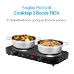 Fogão Cooktop Elétrico 2 Bocas Elgin - 220V - 03